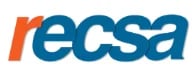ECSA logo with orange and blue lettering
