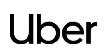 Uber logo with black text on white background
